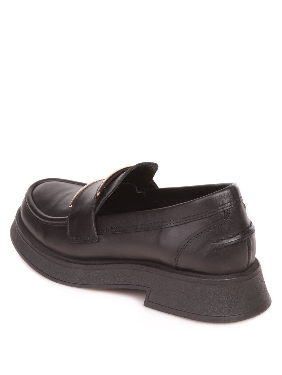Дамски обувки от естествена кожа в черно 3AT-23762 black
