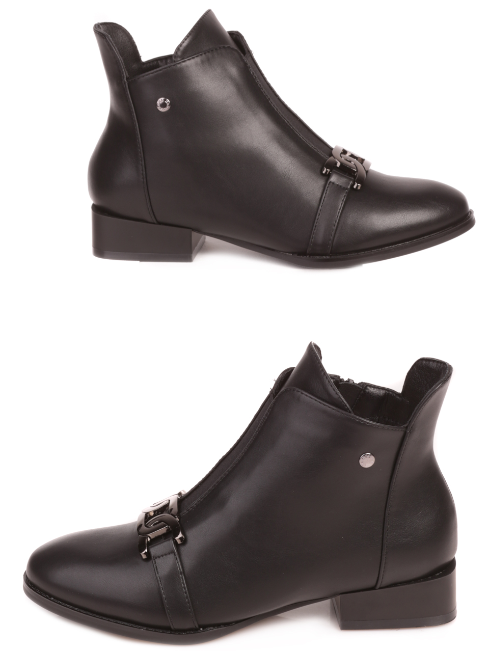 Ежедневни дамски боти в черно 2R-23511 black