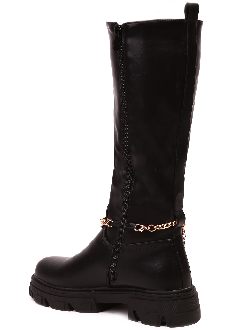 Ежедневни дамски ботуши в черно H2195A black