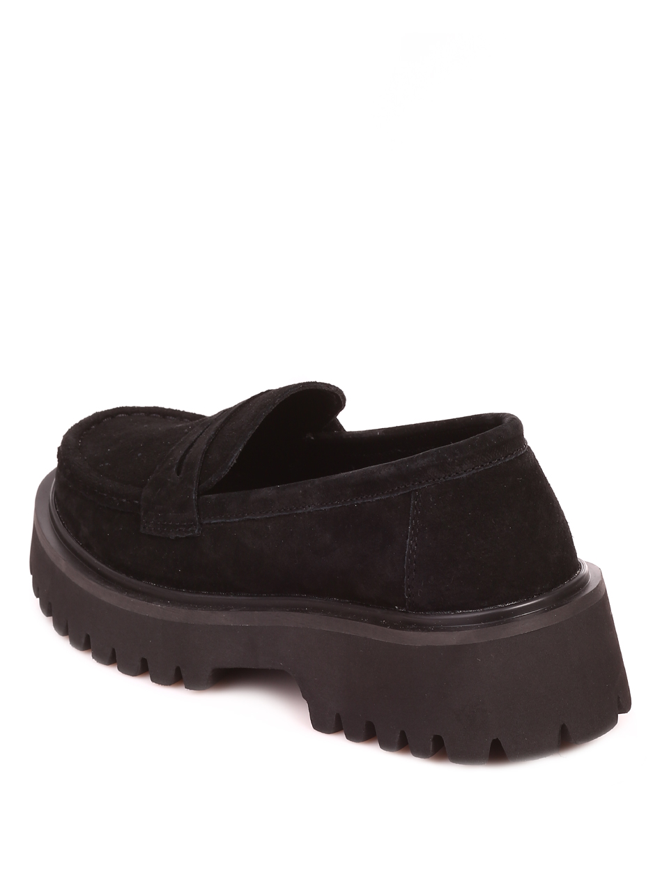 Ежедневни дамски класически мокасини в черно 3AF-23633 black