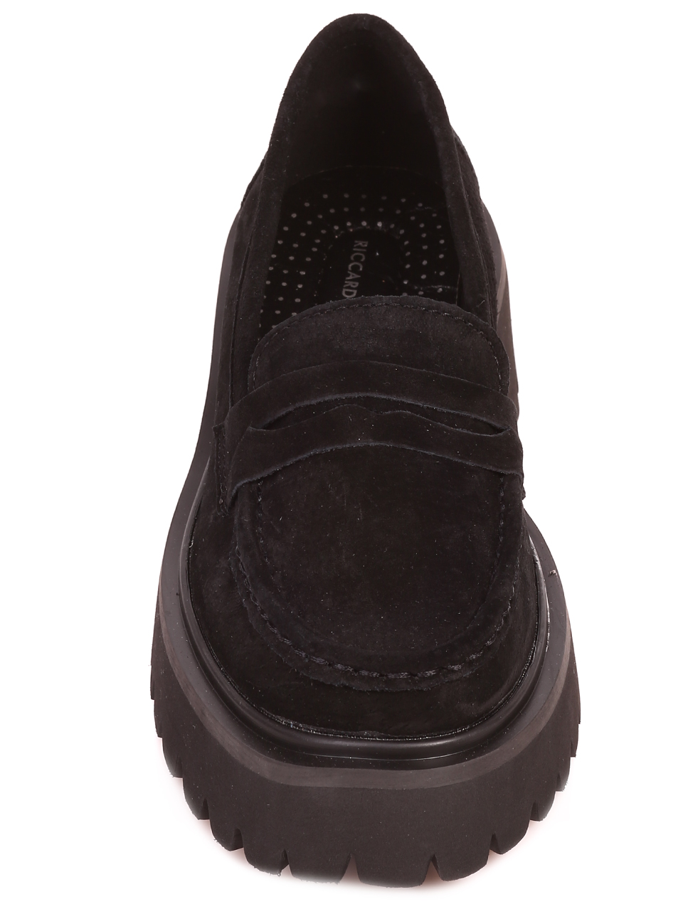 Ежедневни дамски класически мокасини в черно 3AF-23633 black