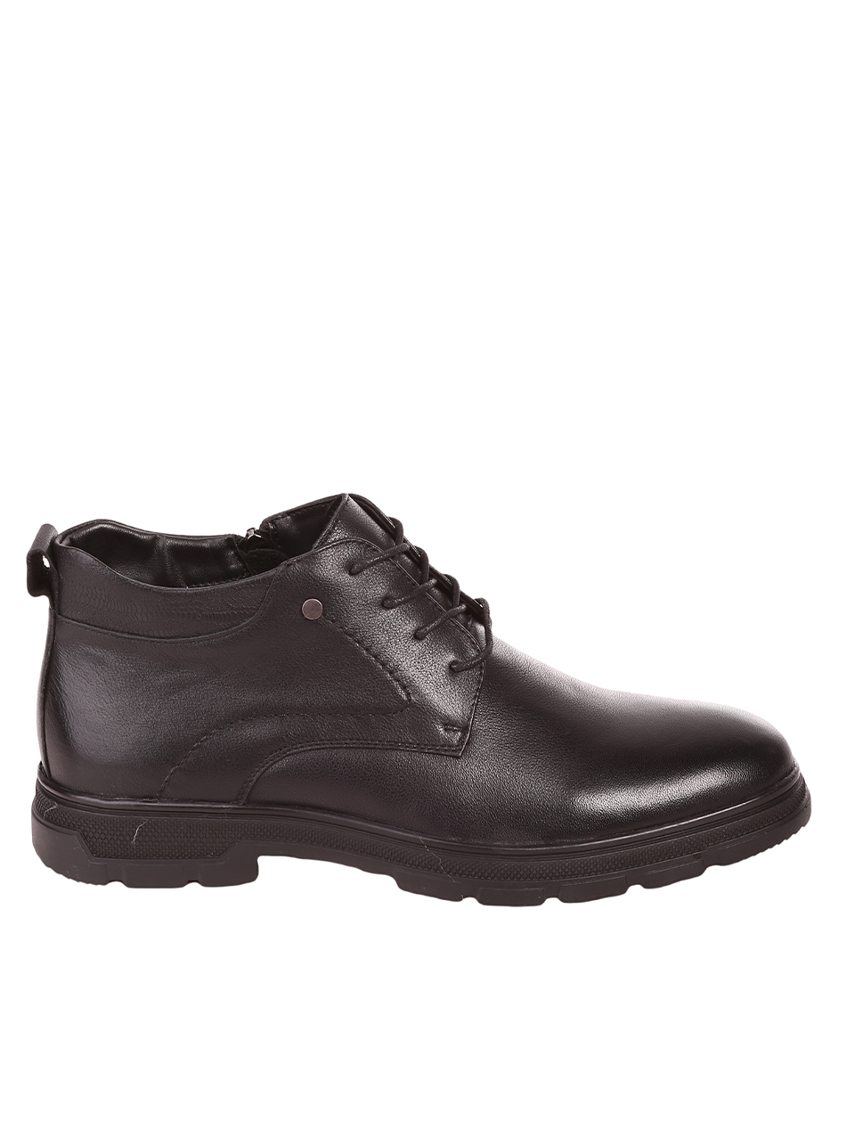 Елегантни мъжки боти от естествена кожа 6I-23617 black