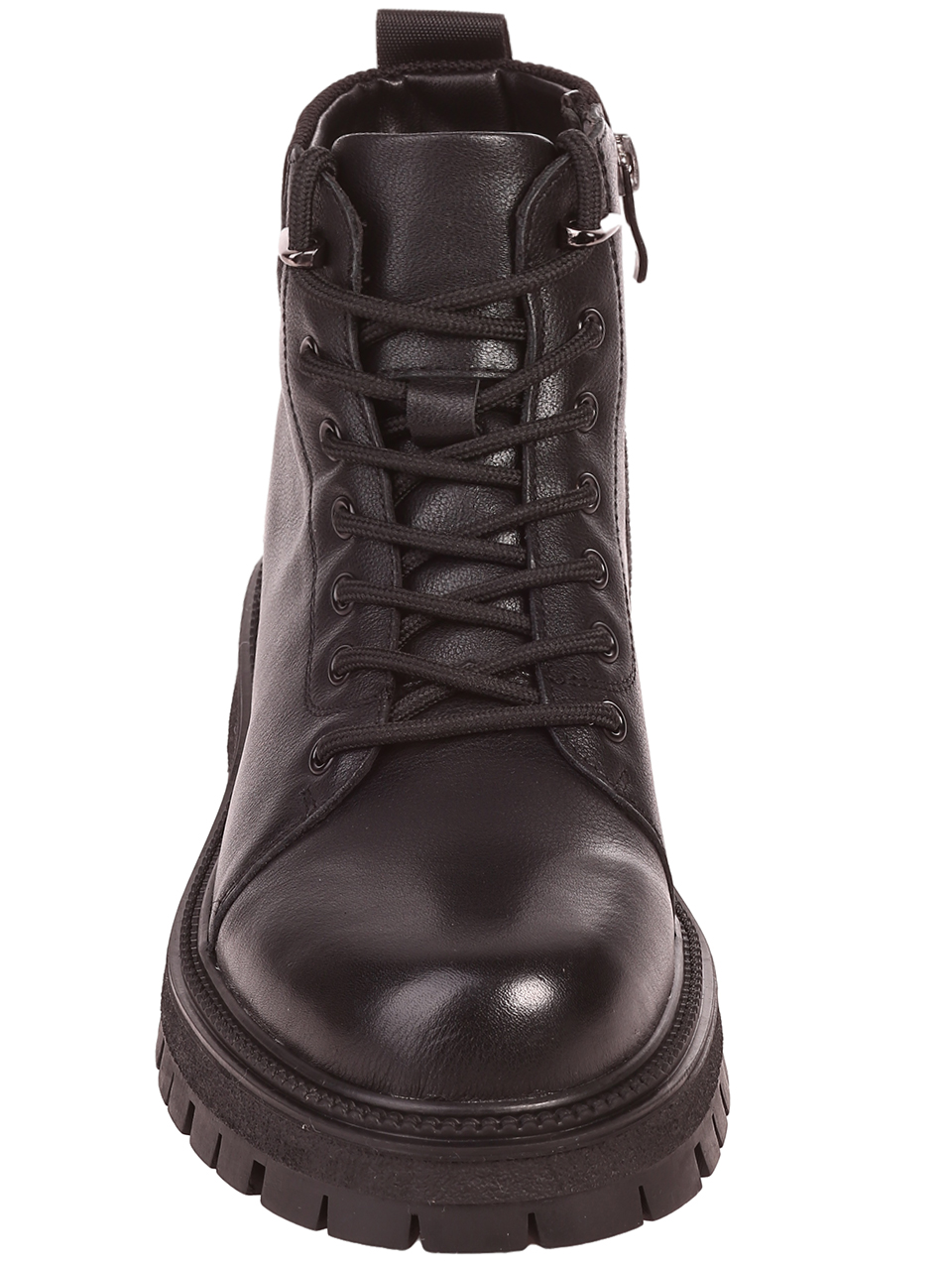 Ежедневни мъжки боти от естествена кожа  6I-23618 black