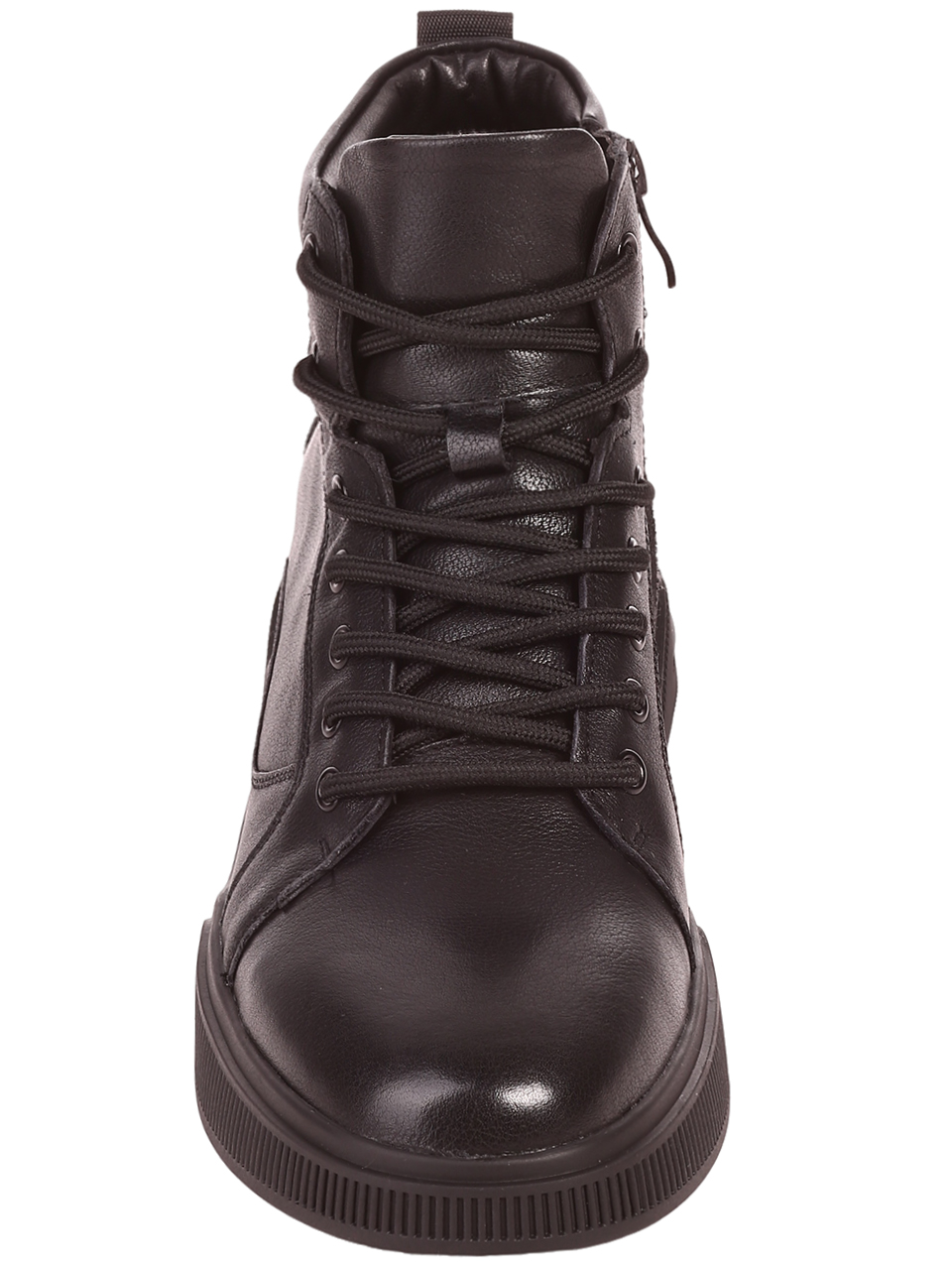 Ежедневни мъжки боти от естествена кожа  6I-23619 black