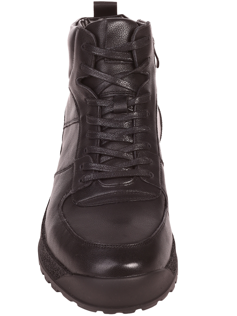 Ежедневни мъжки боти от естествена кожа 6I-23623 black