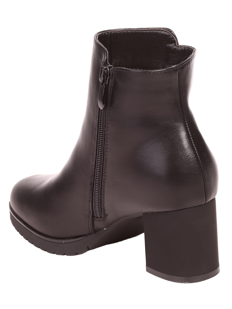 Елегантни дамски боти в черно 2R-23575 black pu