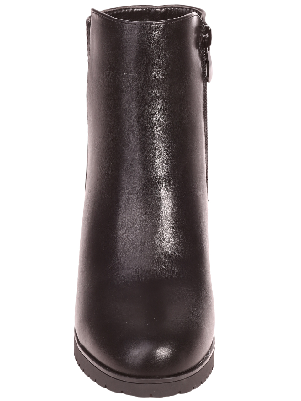 Елегантни дамски боти в черно 2R-23575 black pu