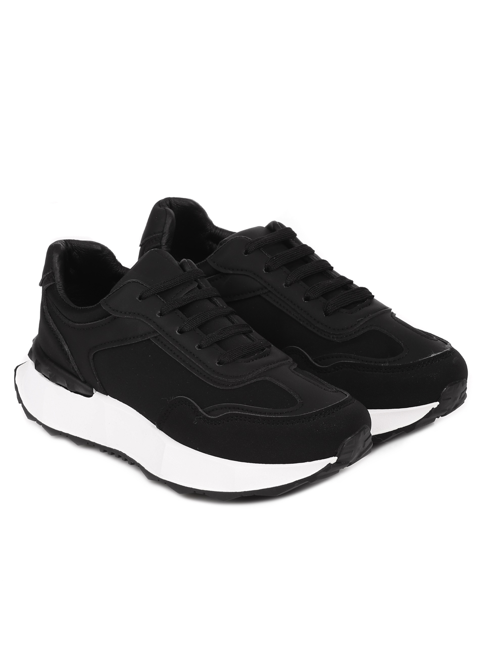 Ежедневни дамски обувки в черно 3U-23553 black