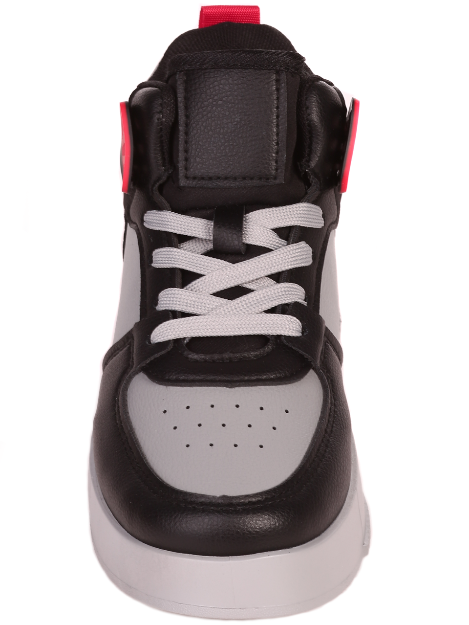 Ежедневни юношески кецове в черно и сиво 14U-23572 black/grey