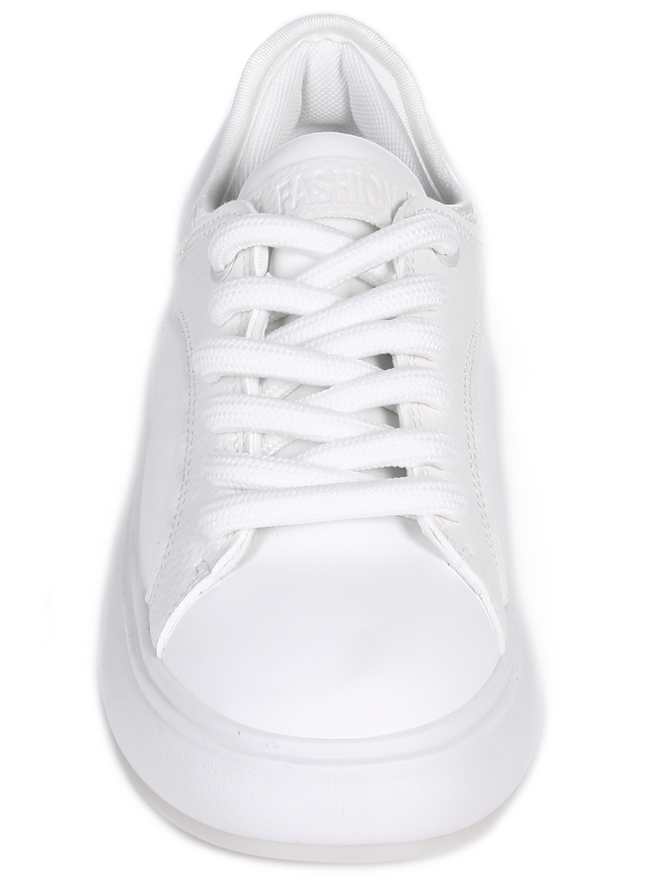 Ежедневни дамски кецове на платформа в бяло 3U-23695 white