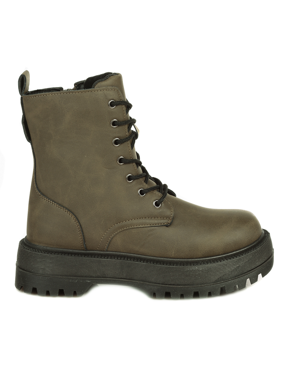 Eжедневни дамски боти в цвят каки 2U-21517 khaki S