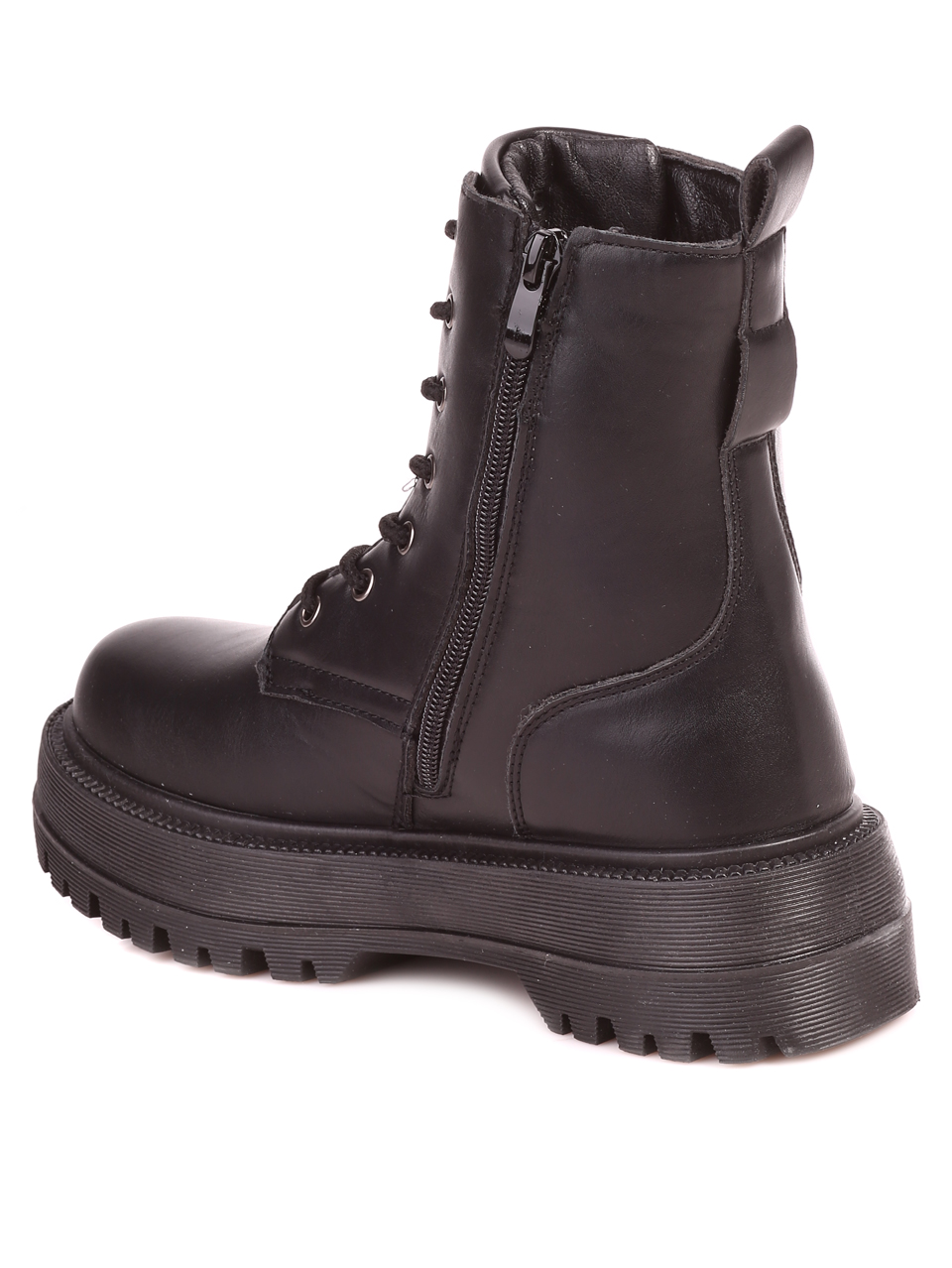 Ежедневни дамски боти в черно 2U-21517 black S