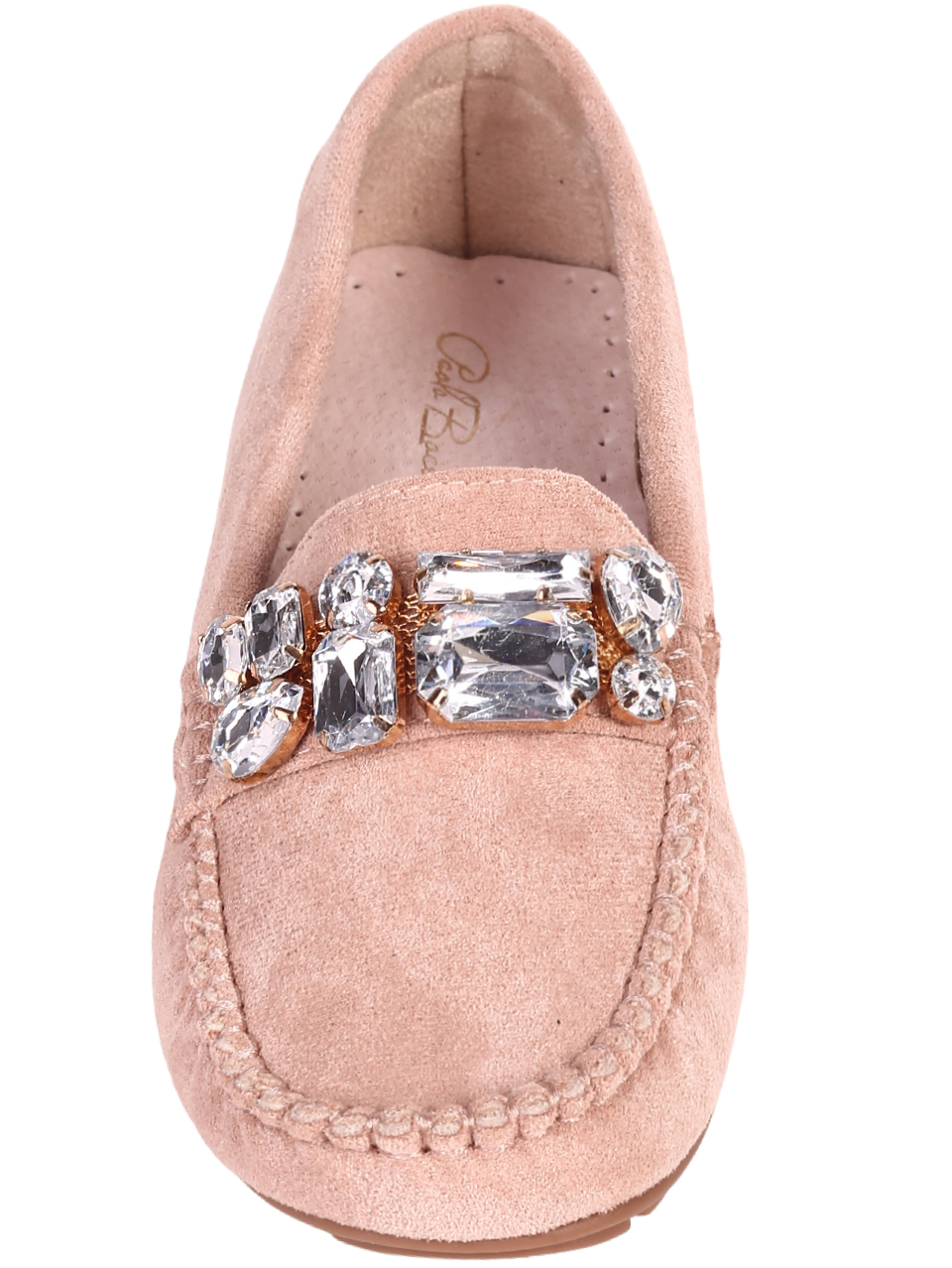 Ежедневни дамски мокасини в бежово 3M-24016 beige