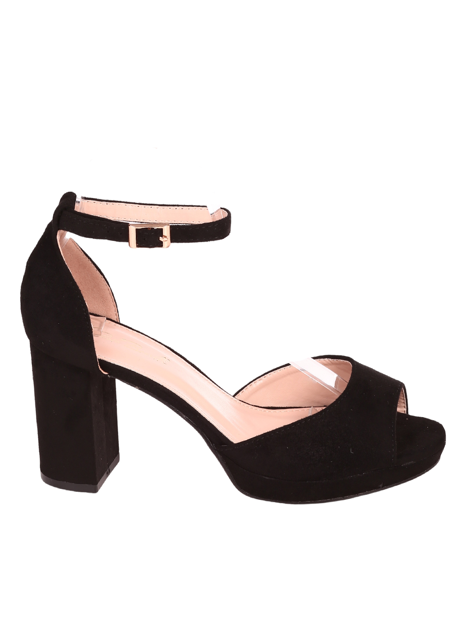 Елегантни дамски сандали в черно 4M-24020 black mf