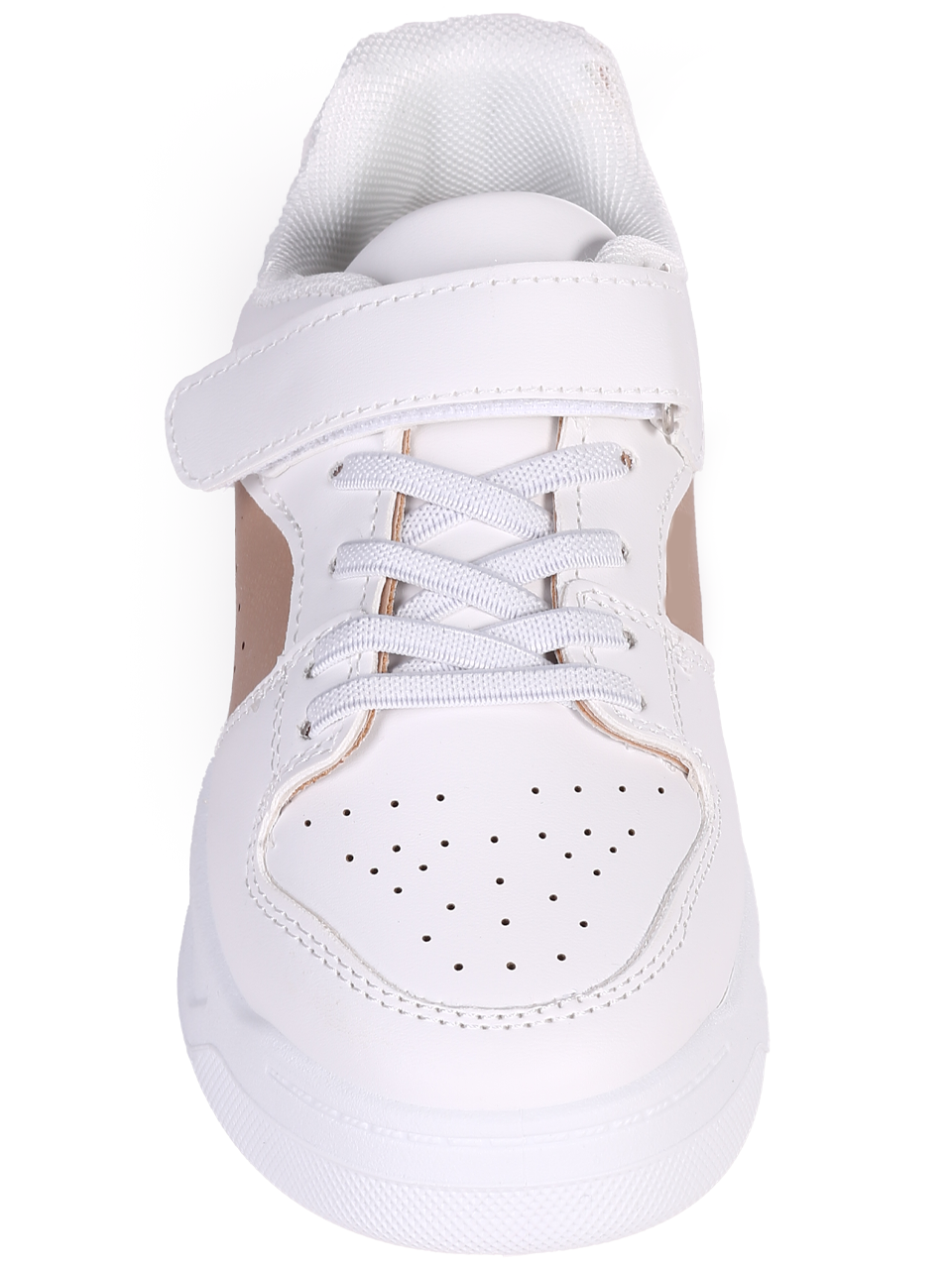 Комфортни детски обувки в бял/бежов цвят 18U-24082 white/beige