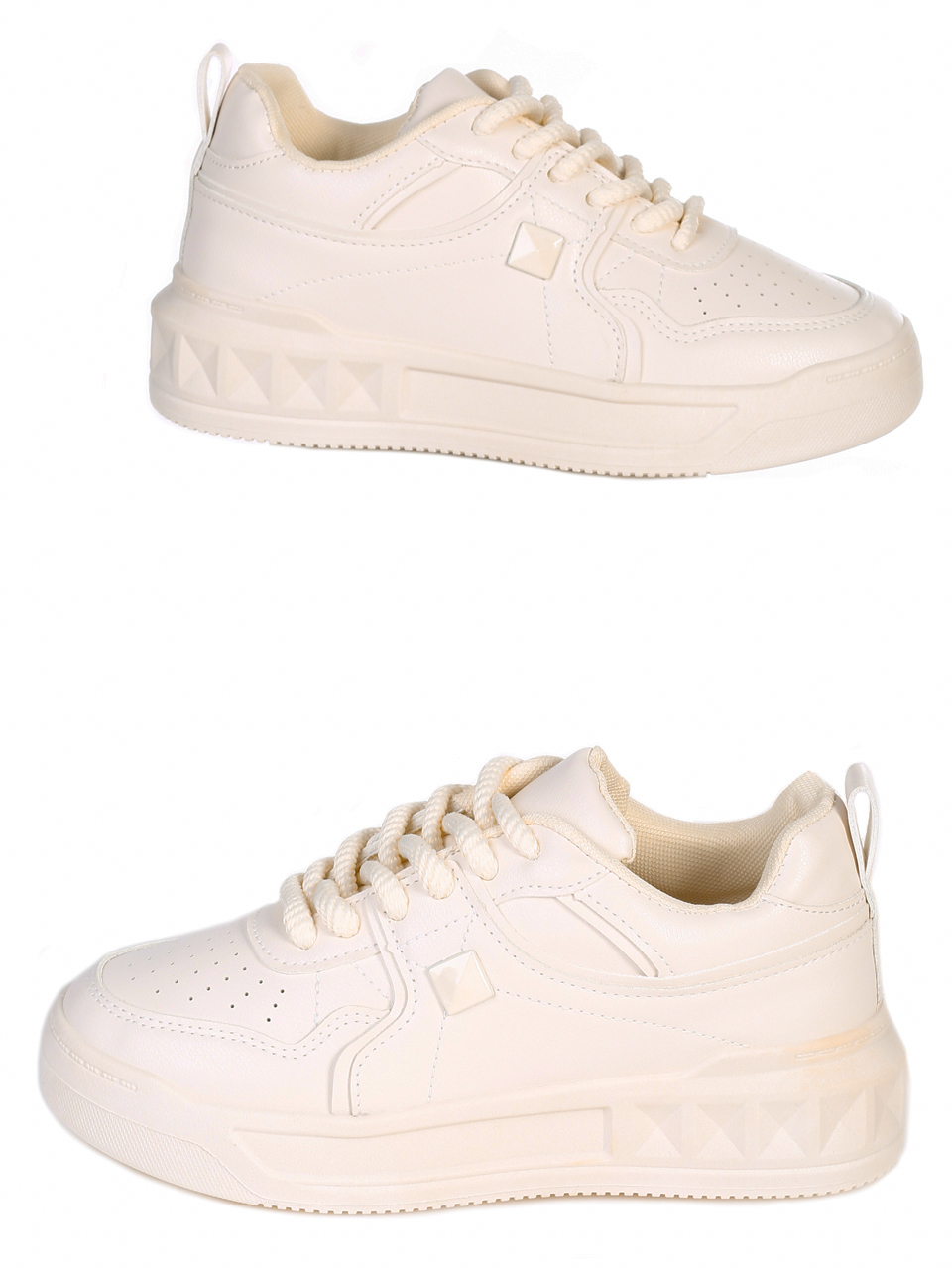 Ежедневни дамски обувки в бежово 3U-24083 beige