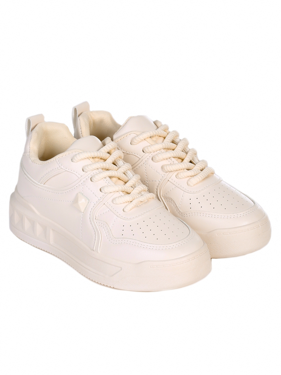 Ежедневни дамски обувки в бежово 3U-24083 beige