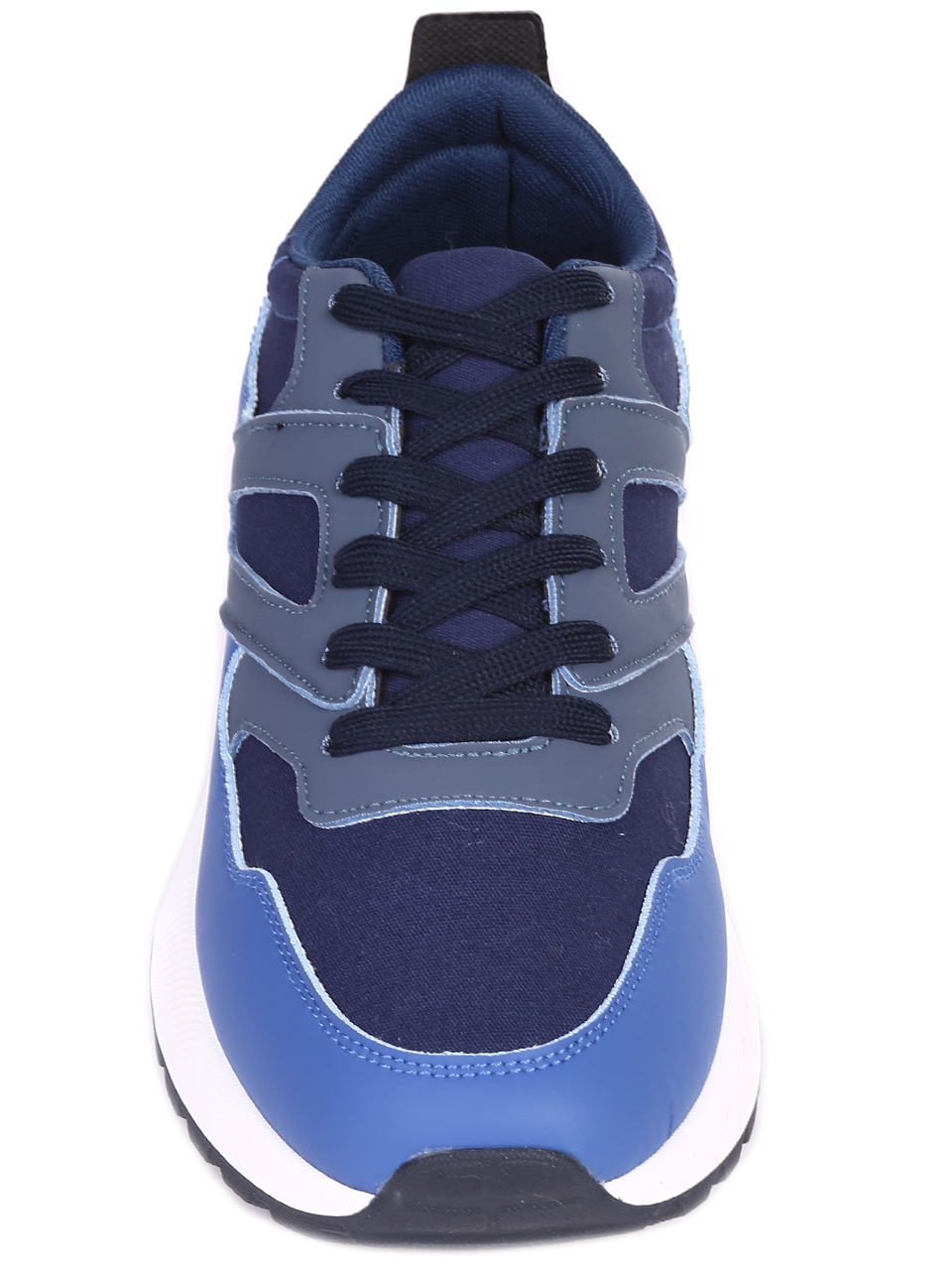 Ежедневни мъжки комфортни обувки в синьо 7U-24084 dk.blue