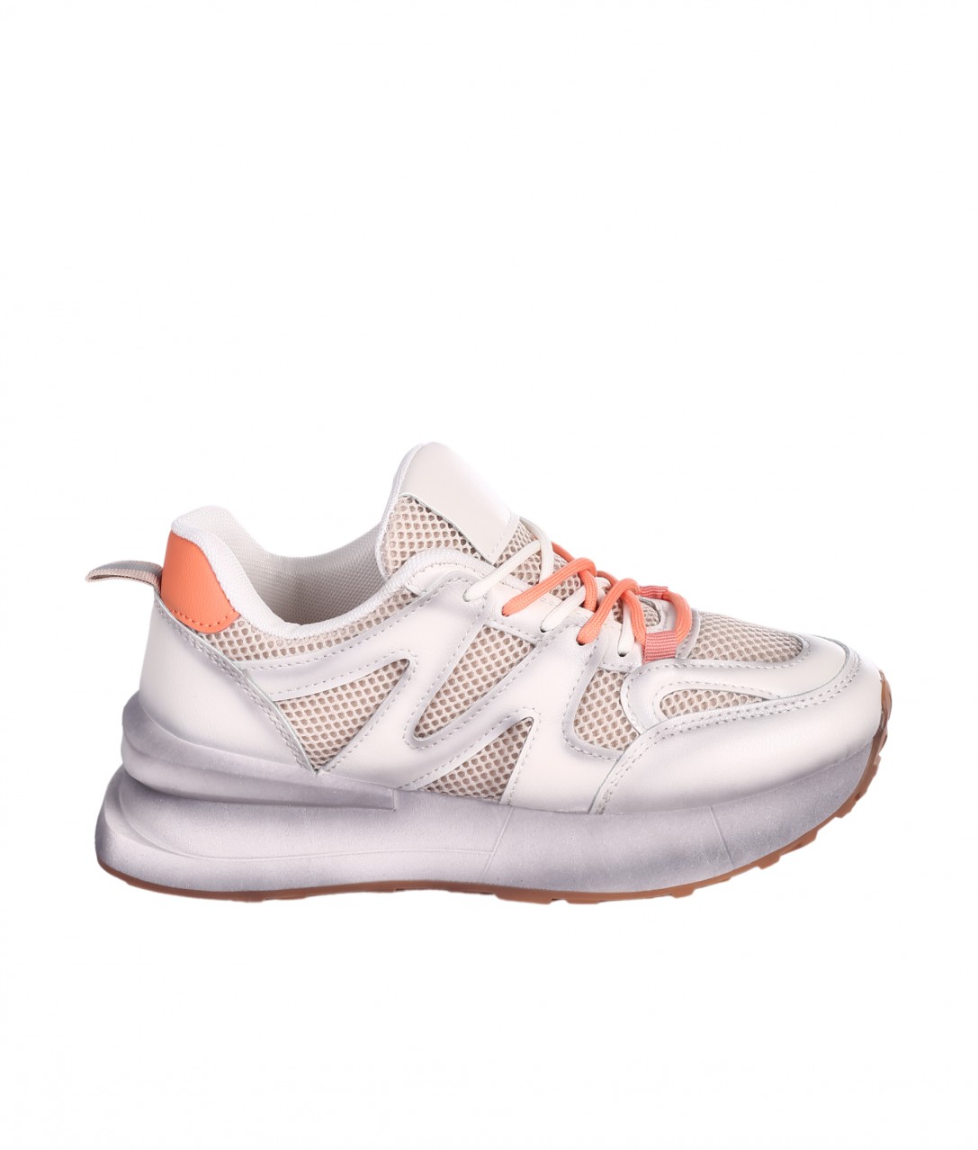Eжедневни дамски обувки е бежов/оранжев цвят 3U-24002 beige/orange