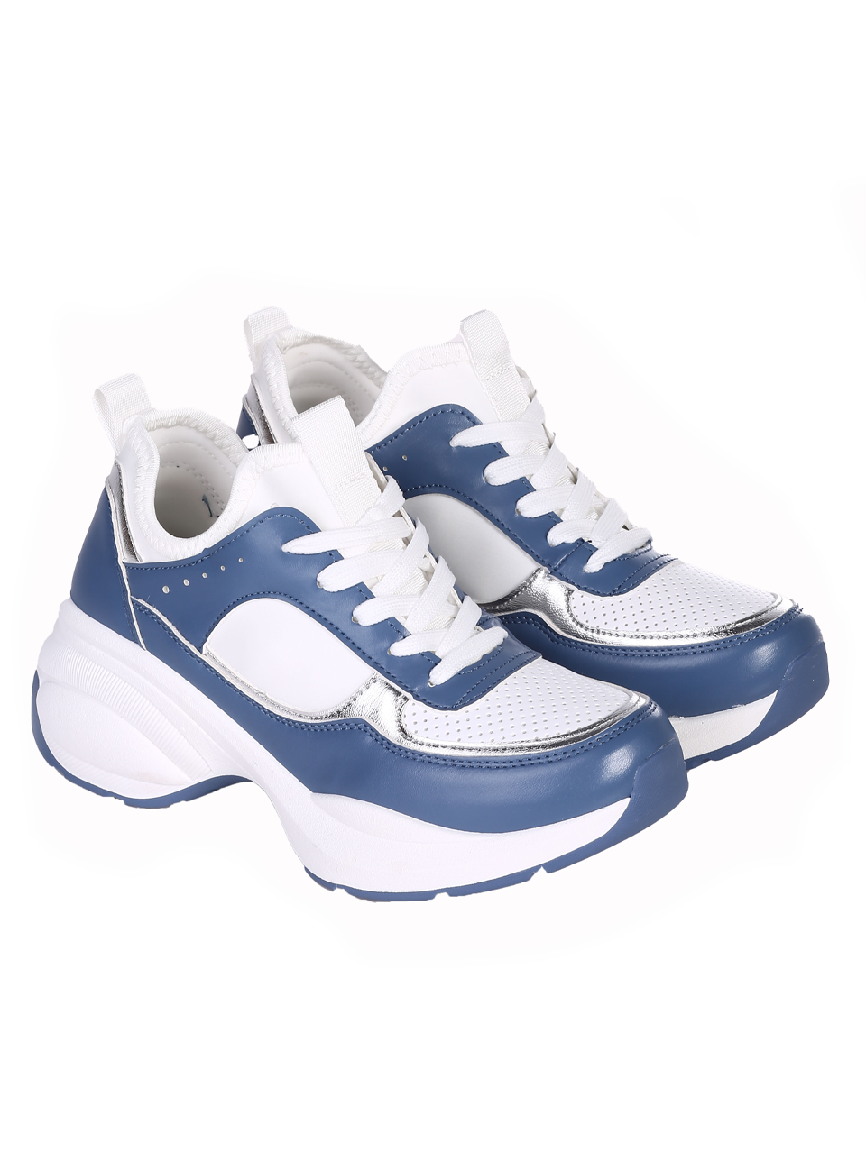 Eжедневни дамски обувки в синьо 3U-24091 blue