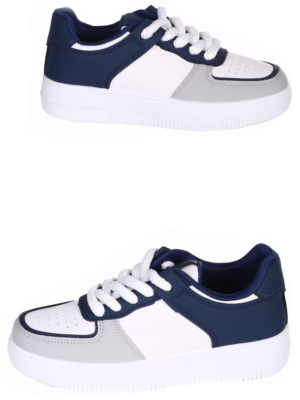 Eжедневни обувки в бял/син цвят 13U-24120 white/blue