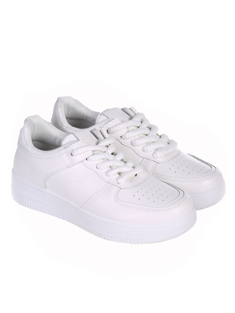 Eжедневни мъжки обувки в бяло 7U-24116 white