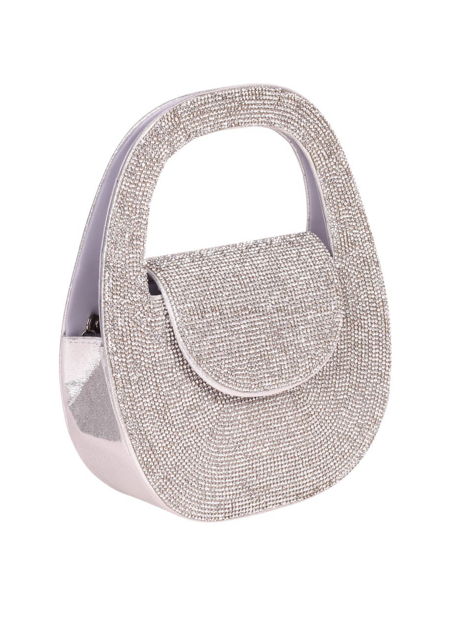 Елегантна дамска чанта в сребристо 9AG-24129 silver