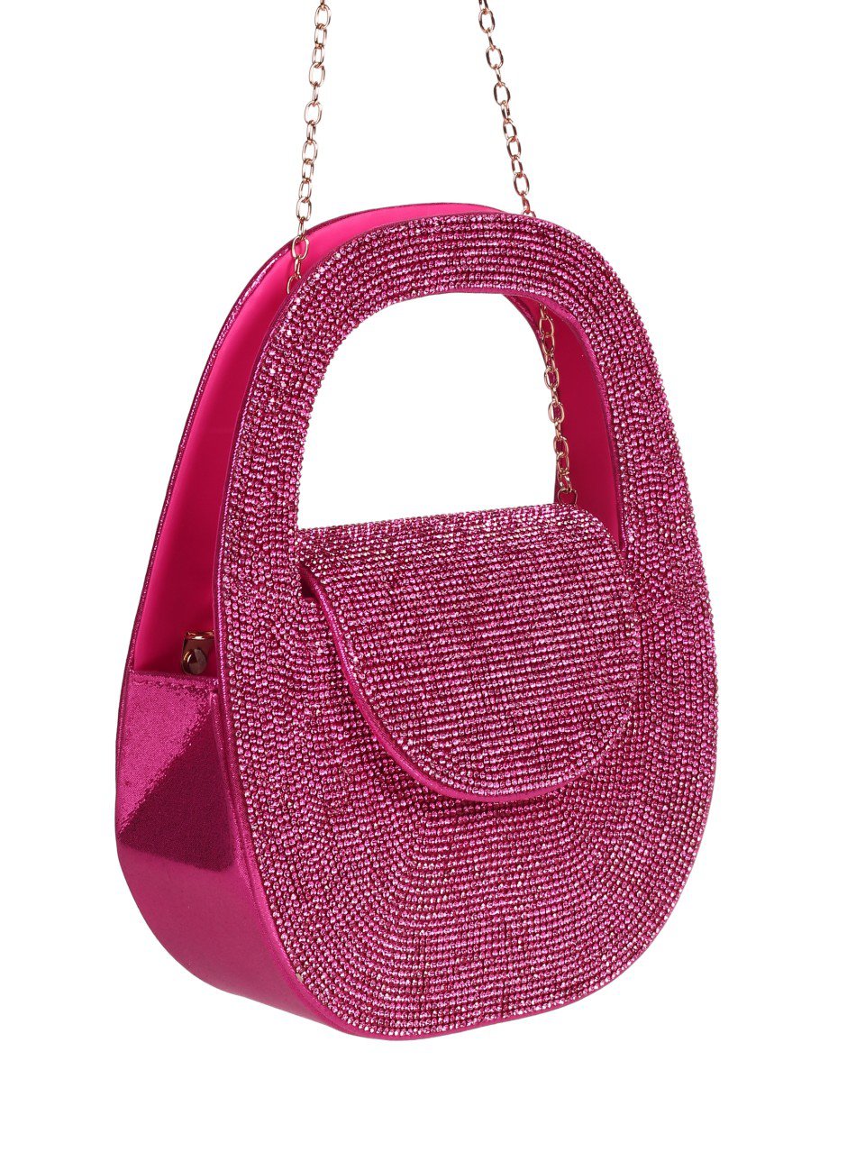Елегантна дамска чанта в цвят фуксия 9AG-24129 fuchsia