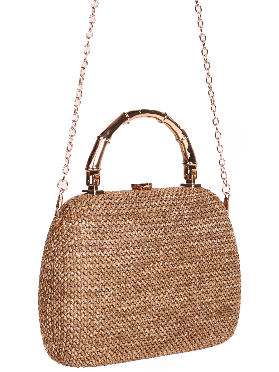 Дамска чанта в бежово 9AG-24142 beige