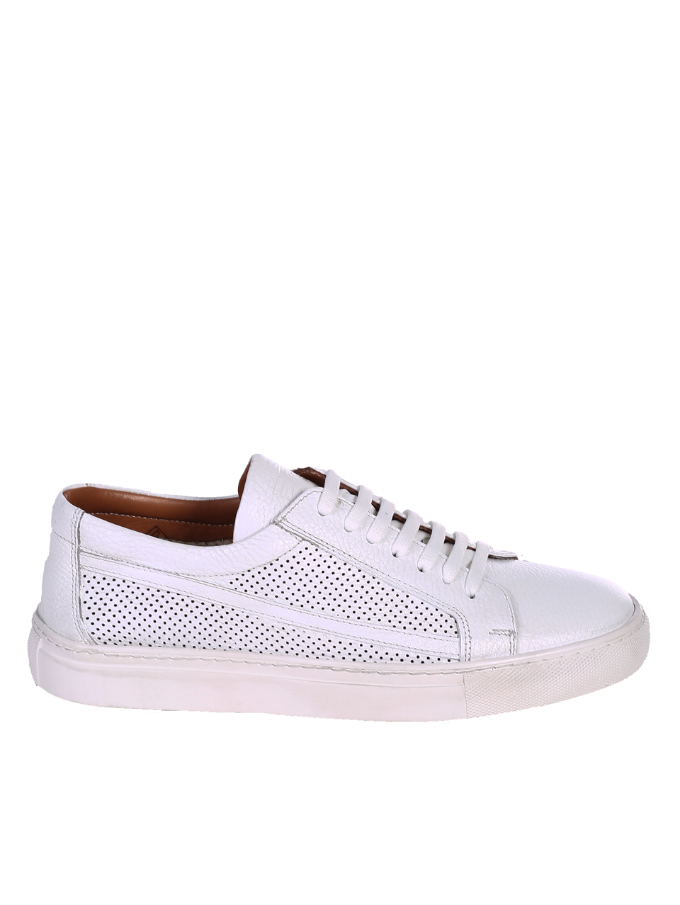 Ежедневни мъжки обувки от естествена кожа 7AT-24364 white
