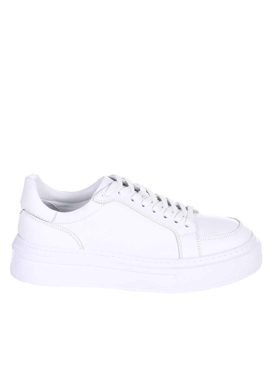 Ежедневни мъжки обувки от естествена кожа 7AT-24367 white
