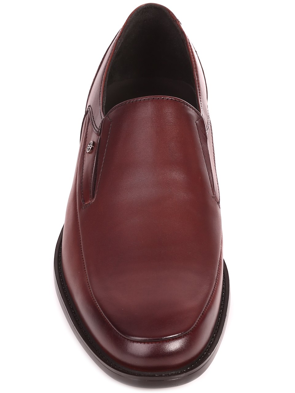 Eлегантни мъжки обувки от естествена кожа 153-5834 dk.brown
