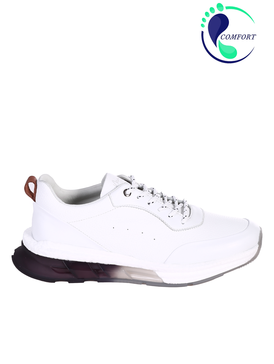 Ежедневни мъжки обувки от естествена кожа 152-19204 Z-1 white