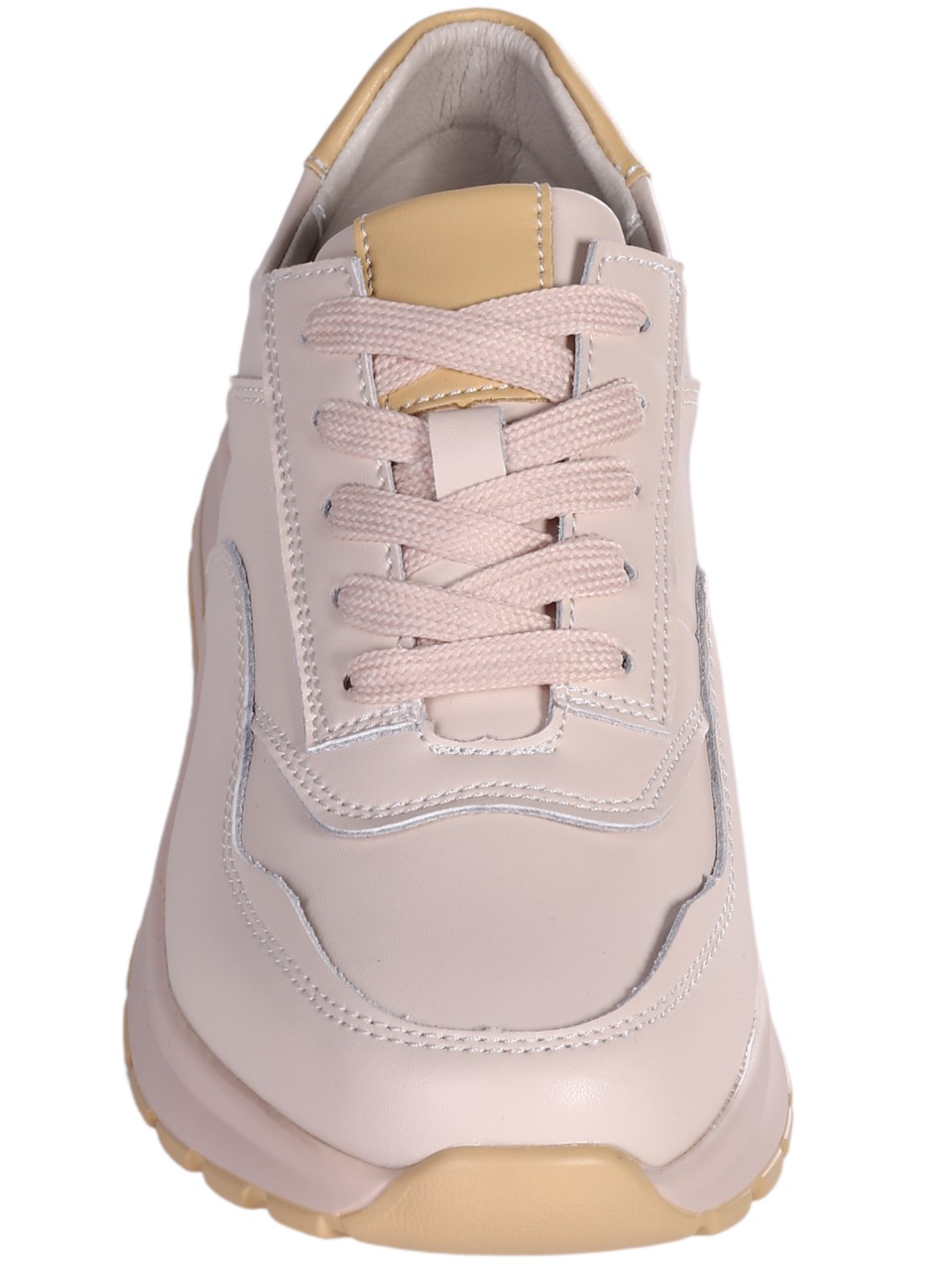 Ежедневни дамски обувки от естествена кожа в бежово 3AF-24065 beige