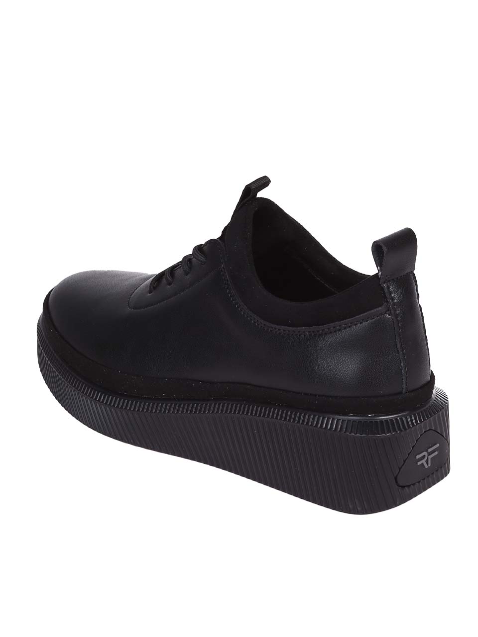 Ежедневни дамски обувки от естествена кожа в черно 3AF-24177 black(23634)