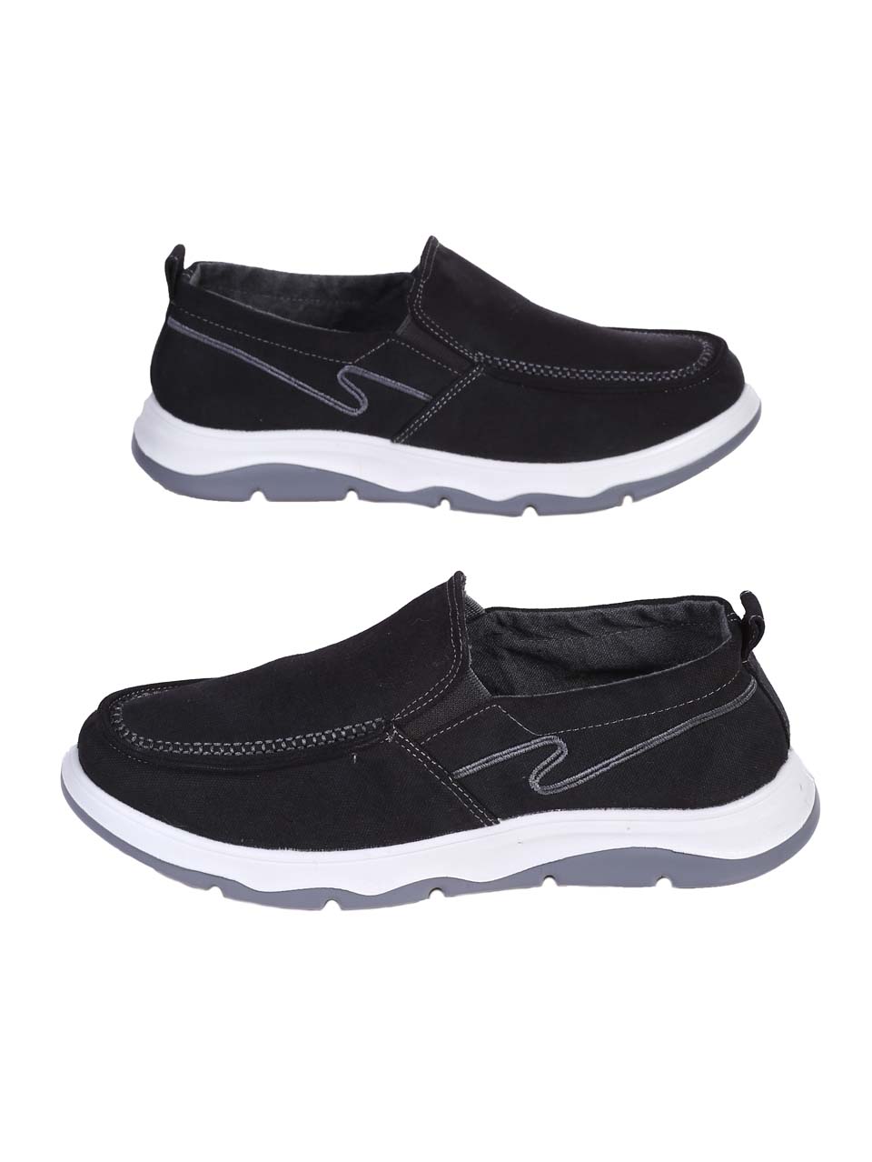 Ежедневни мъжки обувки в черно 7H-24188 black