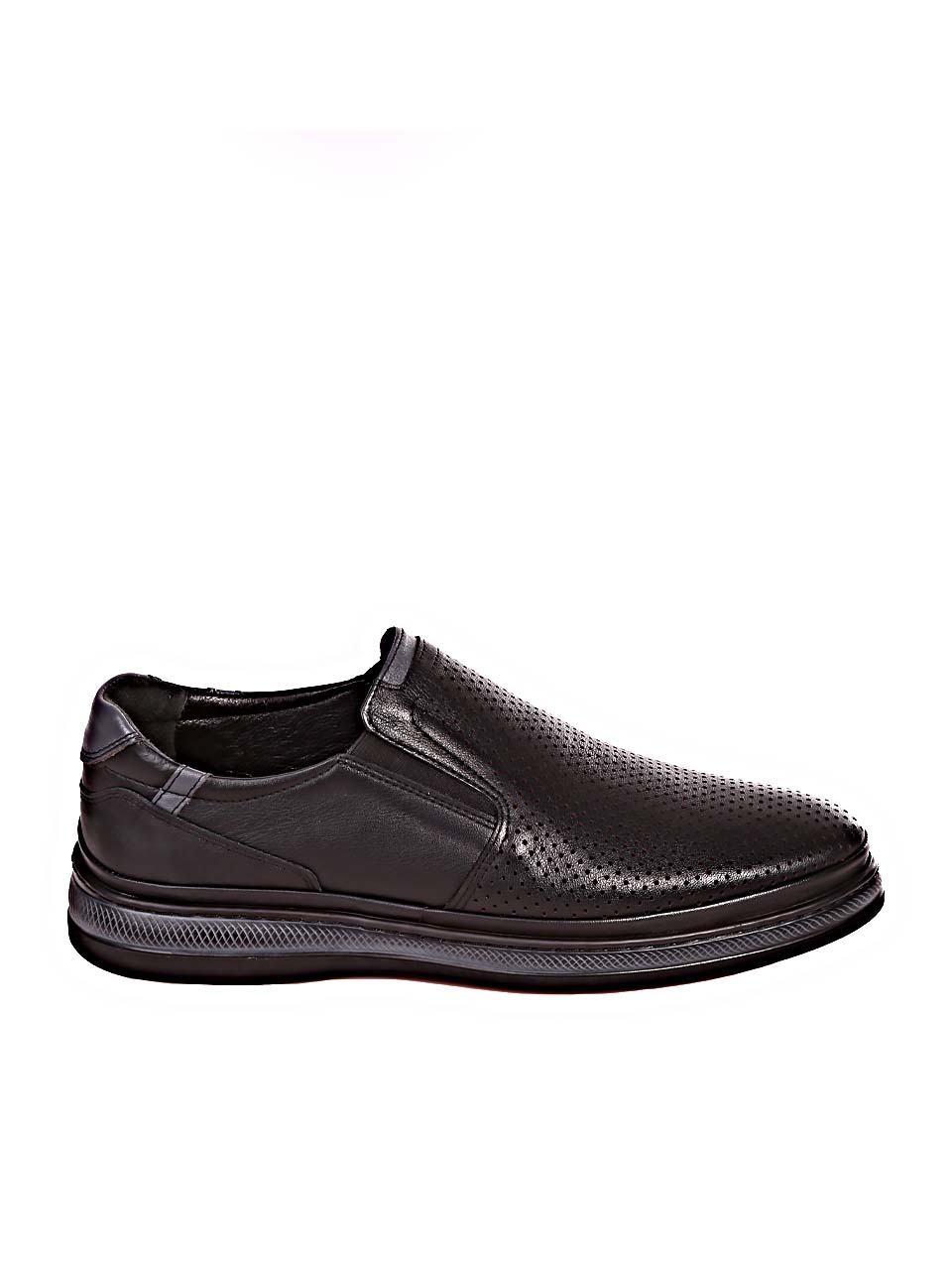 Ежедневни мъжки обувки от естествена кожа 7AT-24386 black