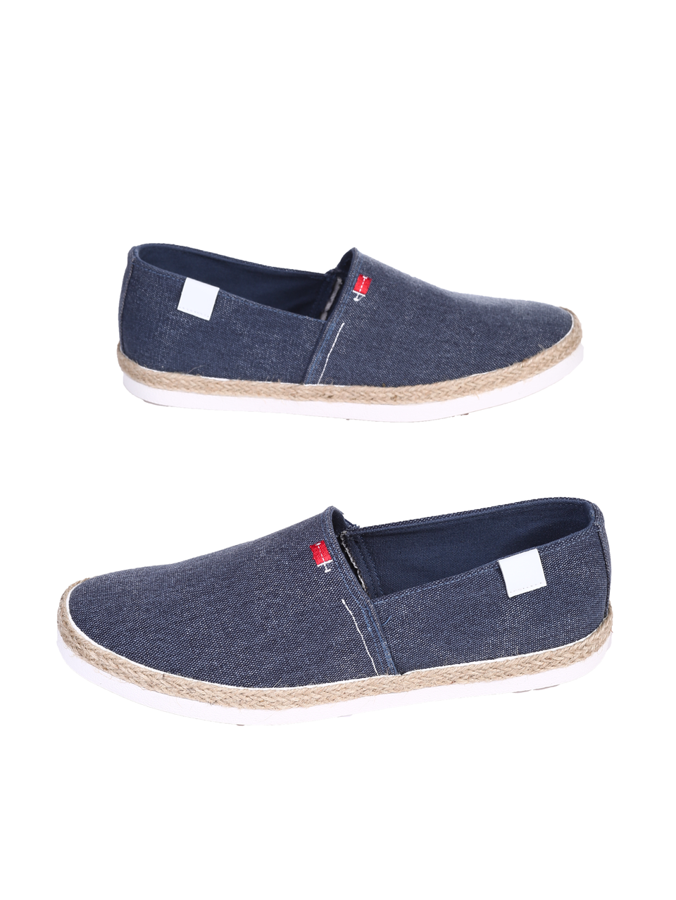 Мъжки еспадрили в сив цвят 7U-24157 jeans