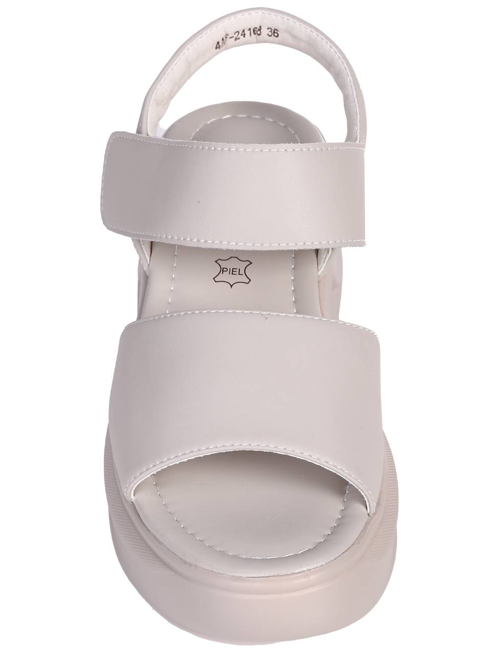 Ежедневни дамски сандали на платформа в сиво 4AF-24168 grey