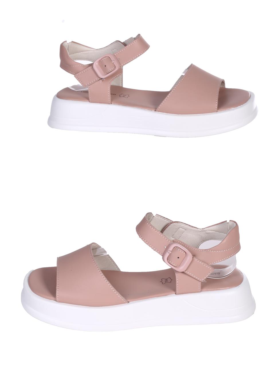Ежедневни дамски сандали на платформа в розово 4AF-24171 pink
