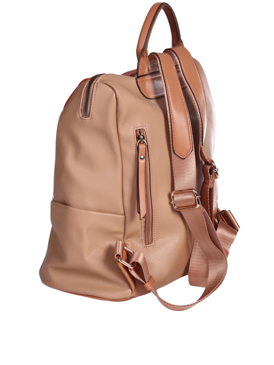 Ежедневна дамска раница в бежово 9Q-24264 beige