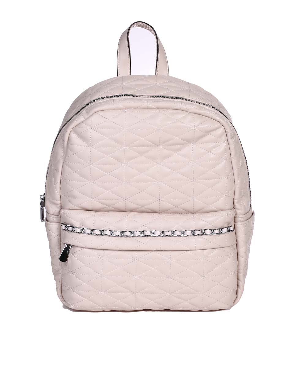 Ежедневна дамска раница в бежово 9Q-24288 champagne/beige