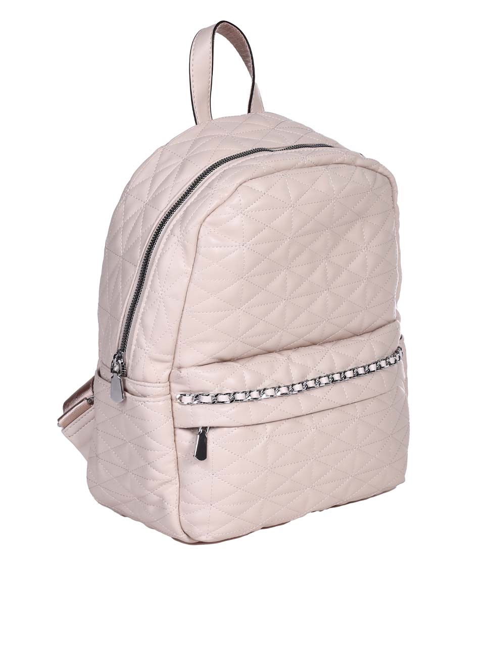 Ежедневна дамска раница в бежово 9Q-24288 champagne/beige