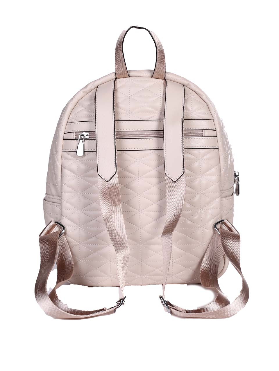 Ежедневна дамска раница в бежово 9Q-24288 champagne/beige