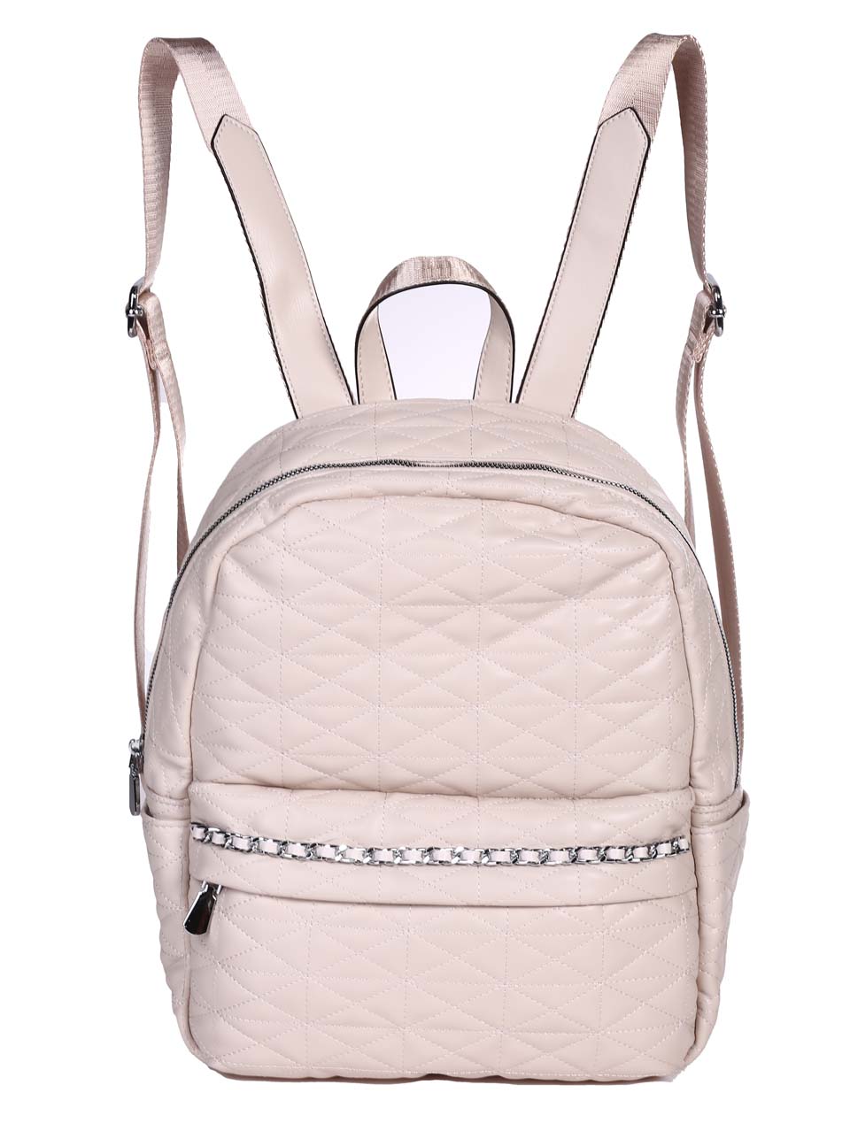 Ежедневна дамска раница в бежово 9Q-24288 champagne/beige