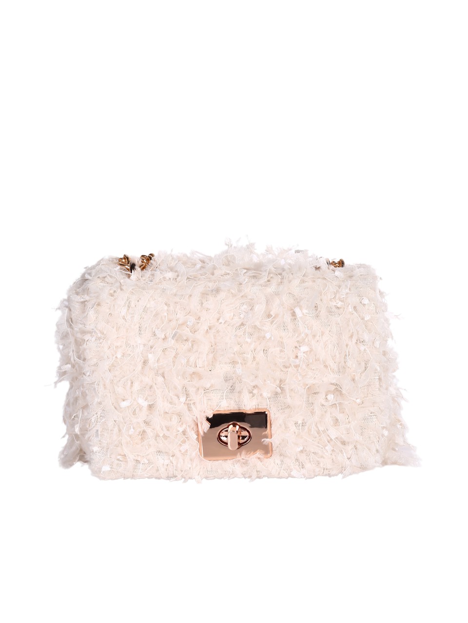 Ежедневна дамска чанта в бяло 9AG-24251 ivory/off white