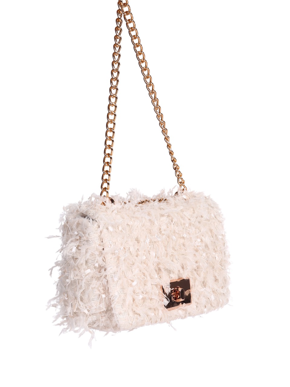 Ежедневна дамска чанта в бяло 9AG-24251 ivory/off white