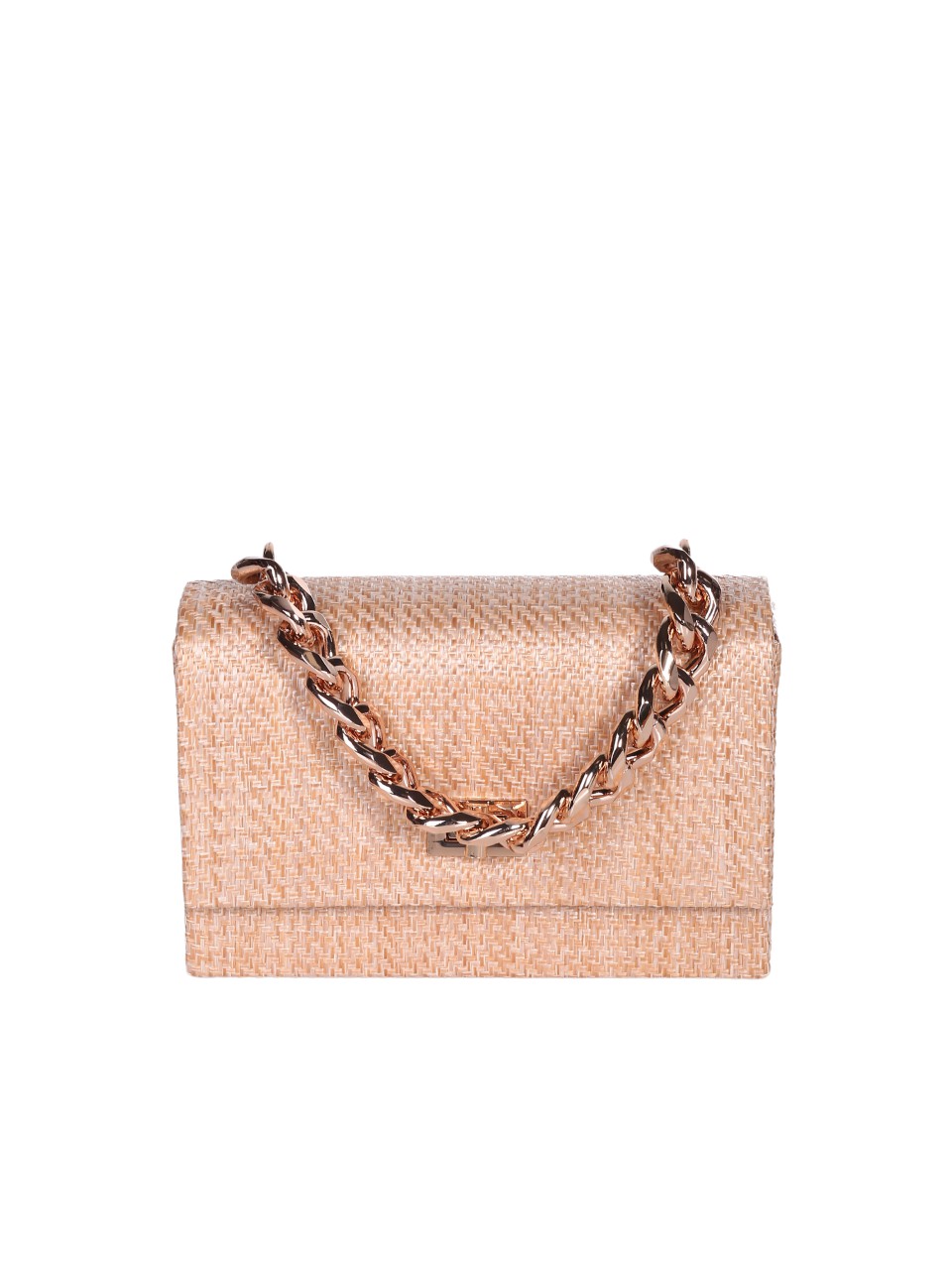 Елегантна дамска чанта тип клъч в бежово 9AG-24255 natural/beige