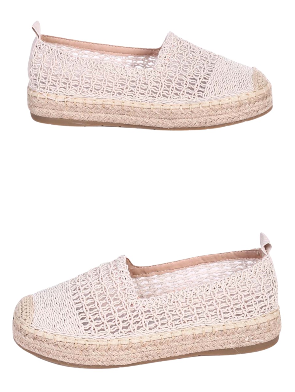 Ежедневни дамски обувки в бежово 3H-24180 beige