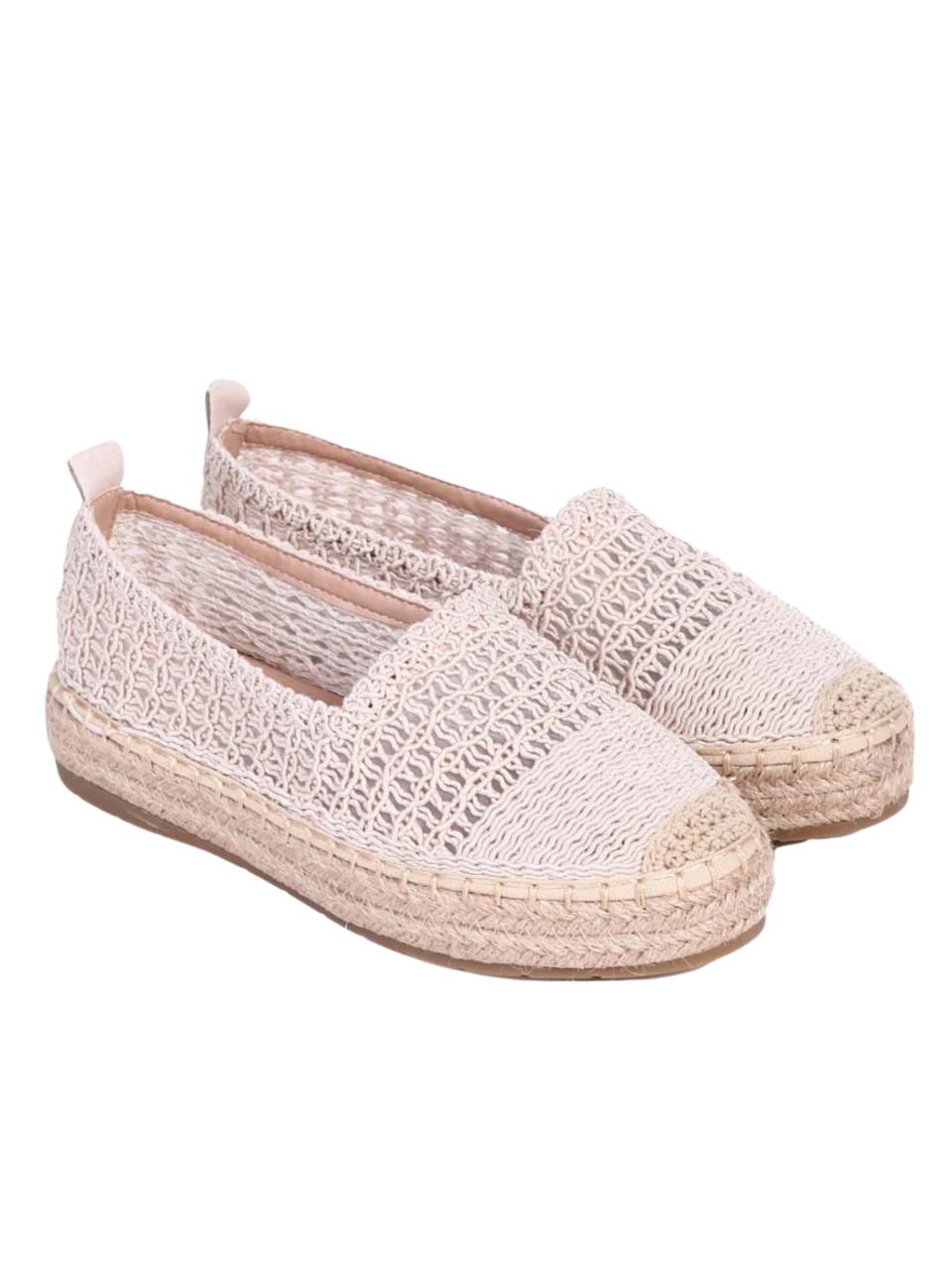 Ежедневни дамски обувки в бежово 3H-24180 beige